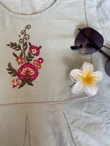 Floral Embroidered Top