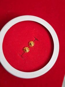 Gold Flower Stud Earrings