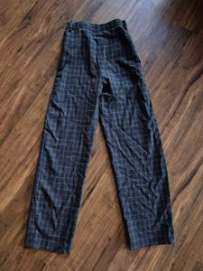 check straight pants