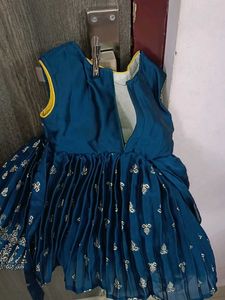 Elegant Teal Embellished Dress