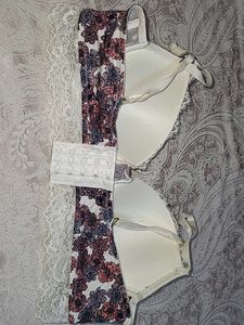 Floral Print Bra