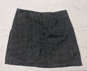 Checkered Skirt With Shorts Underneath