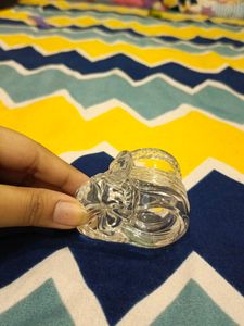 Glass Shoe For Candle Showpiece