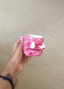 Pink Two Cute Ghost Love Mug