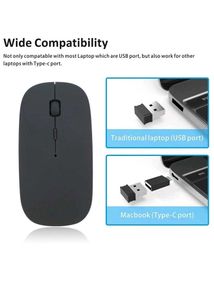 Slim Cordless Computer Mouse with Nano USB Receive