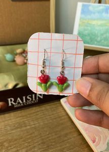 Tulip Flower Dangle Earrings