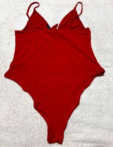 H&amp;M Divided Red Bodysuit (L)