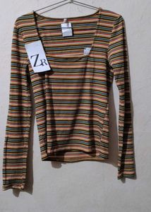Striped Long Sleeve Top