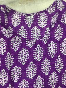 Elegant Purple Printed Kurti