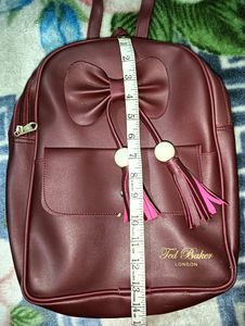 Meroon Ribbon Backpack