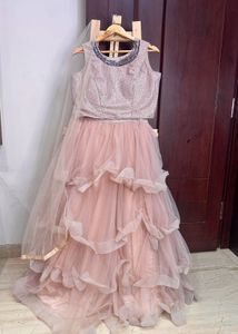 Elegant flared Net Lehenga Choli