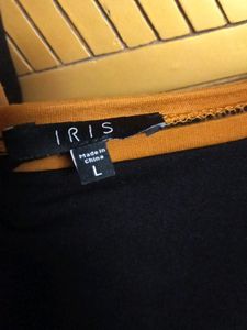 IRIS- black bodycon dress (size L)