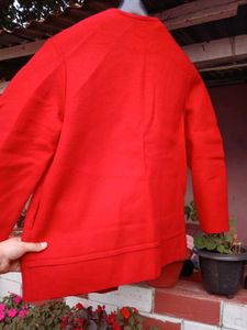 Stylish Red Overcoat