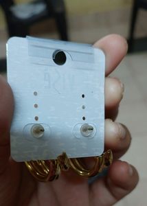 Golden Fashion Earrings