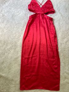 Zara Hot Pink Cutout Dress