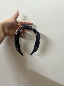 Floral Black Hairband