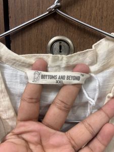 Elegant White Kurta Coord set