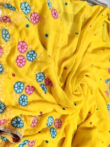 Beautiful Yellow Saree