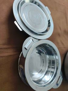 Combo Of Large Patila And Containers