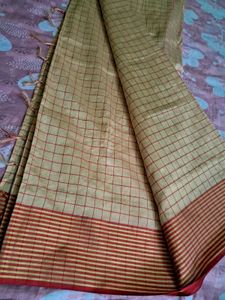 Checked Saree