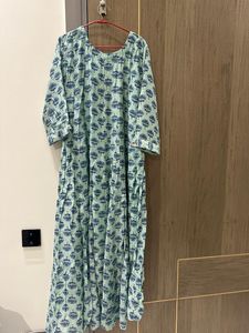 Block Print Maxi Dress
