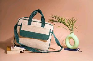 Natural Juco Laptop Bag