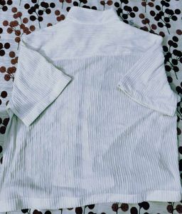 White Textured Top