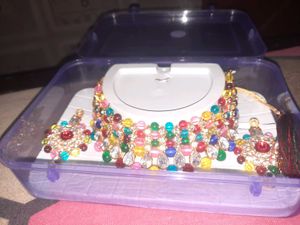 Colorful Beaded Necklace Set
