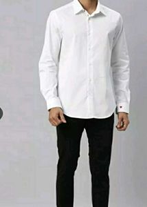 New Rare Rabbit White Cotton Shirt