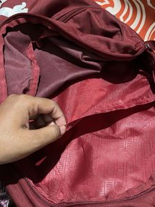 Unisex Maroon Puma Backpack