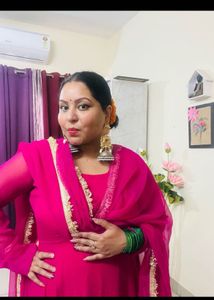 Hot Pink Anarkali Suit By Onewe
