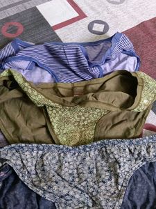 combo of three used briefs