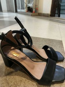 Black Ankle Strap Heels