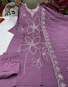 Embroidery Kurti Set
