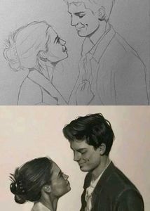 Custom couple art portrait