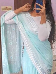 Elegant Blue Saree