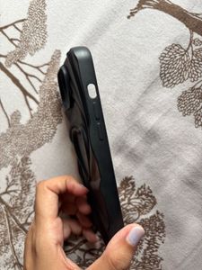 3D Black Heart Design Phone Case For Iphone 15
