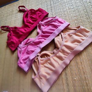 3pcs Combo Front Hook Daily Wear Bra
