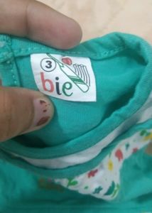 Baby Girl Green Frock Suit