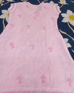 Set Of Pink Embroidered Kurtas