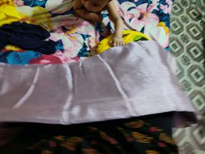 Embroidered Saree With Blouse Piece