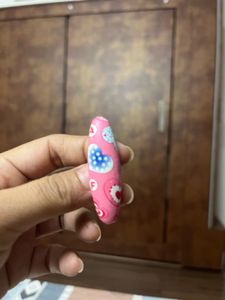 Set Of 6 Heart Printed Saree Pins
