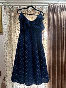 Blue polka Dress