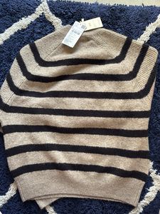 Brand new Tan Black Cozy Sweater