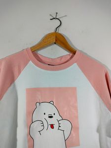 Peach&amp; White Casual Top (Women&#39;s)