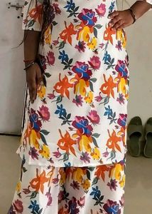 Floral Print Kurta Set