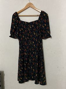 Black Floral One Peace