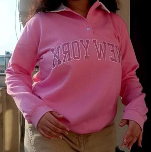 SHEIN rose pullover sweatshirt