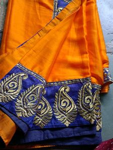 Elegant Embroidered Saree