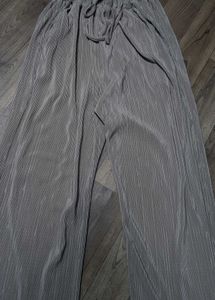 Stylish Grey Wide Leg Pants